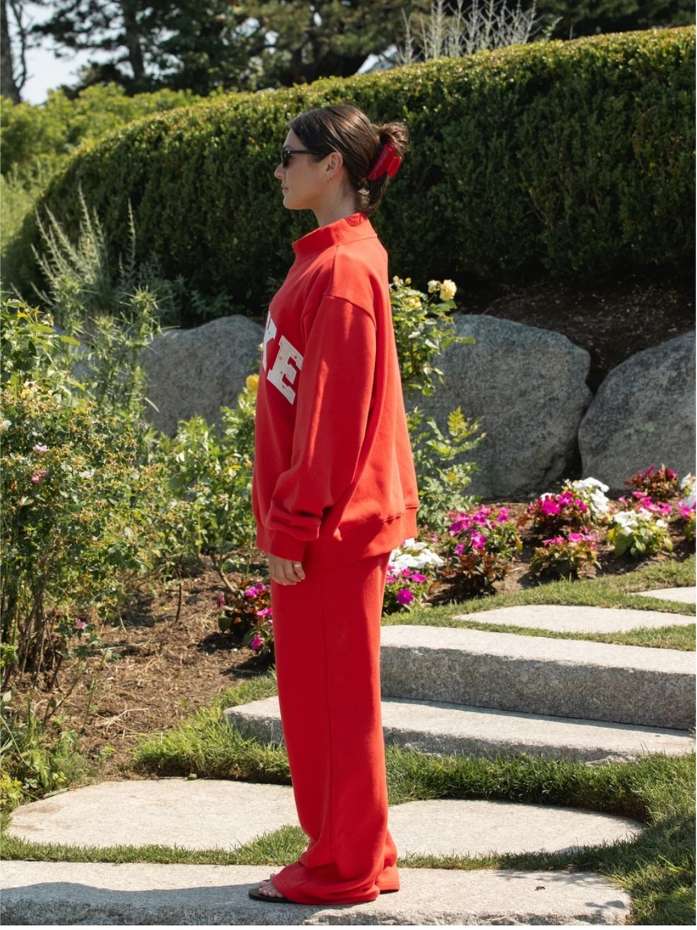 Parke Heritage Boxer Sweatpants Ruby Red - Picture 2 of 8